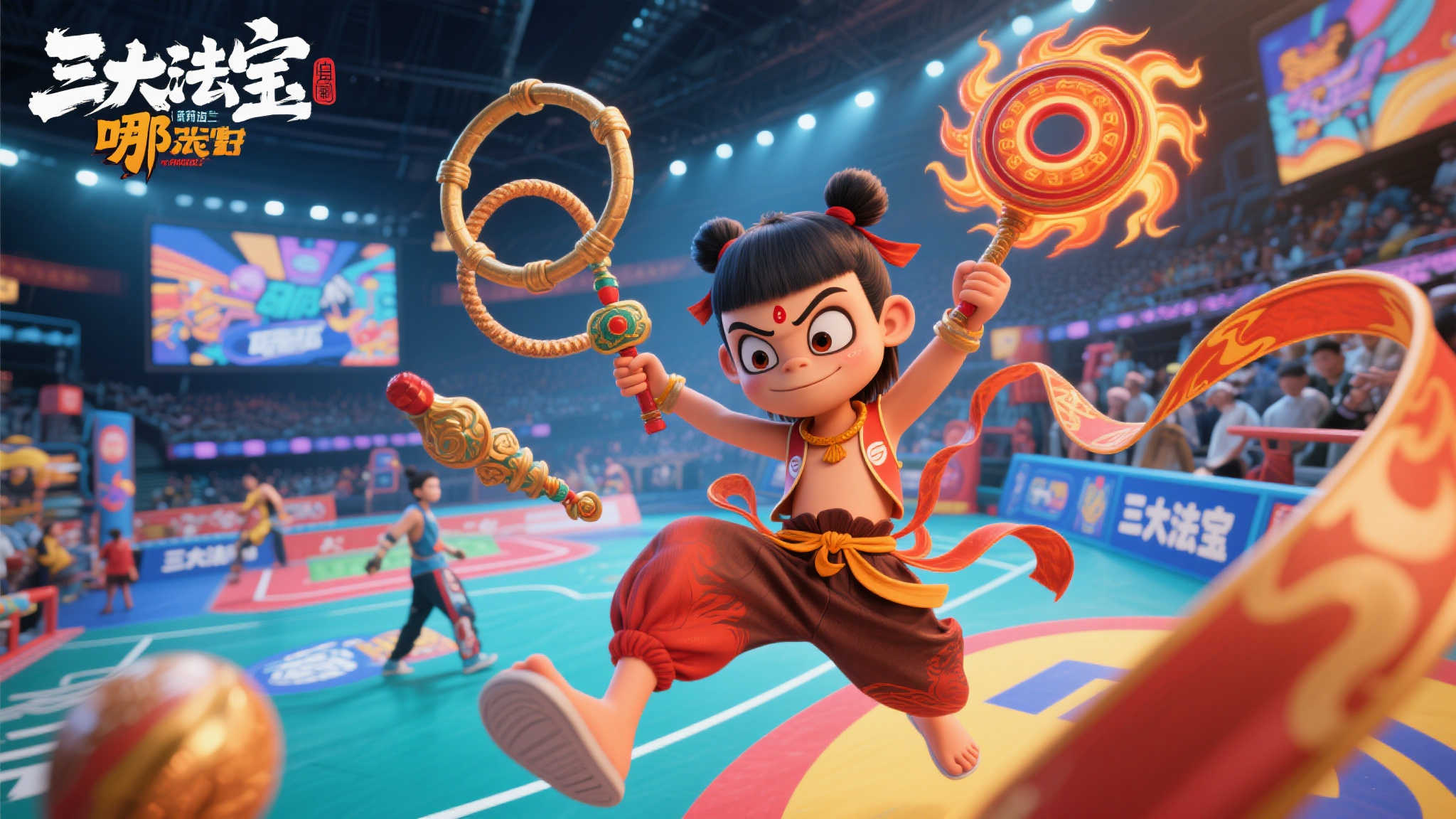 全球首映：哪吒三宝迎世运，全新动画宣传片登场！